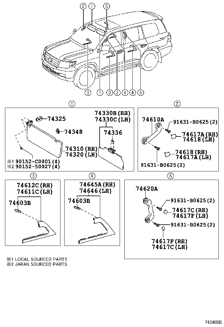  LAND CRUISER CHINA |  ARMREST VISOR