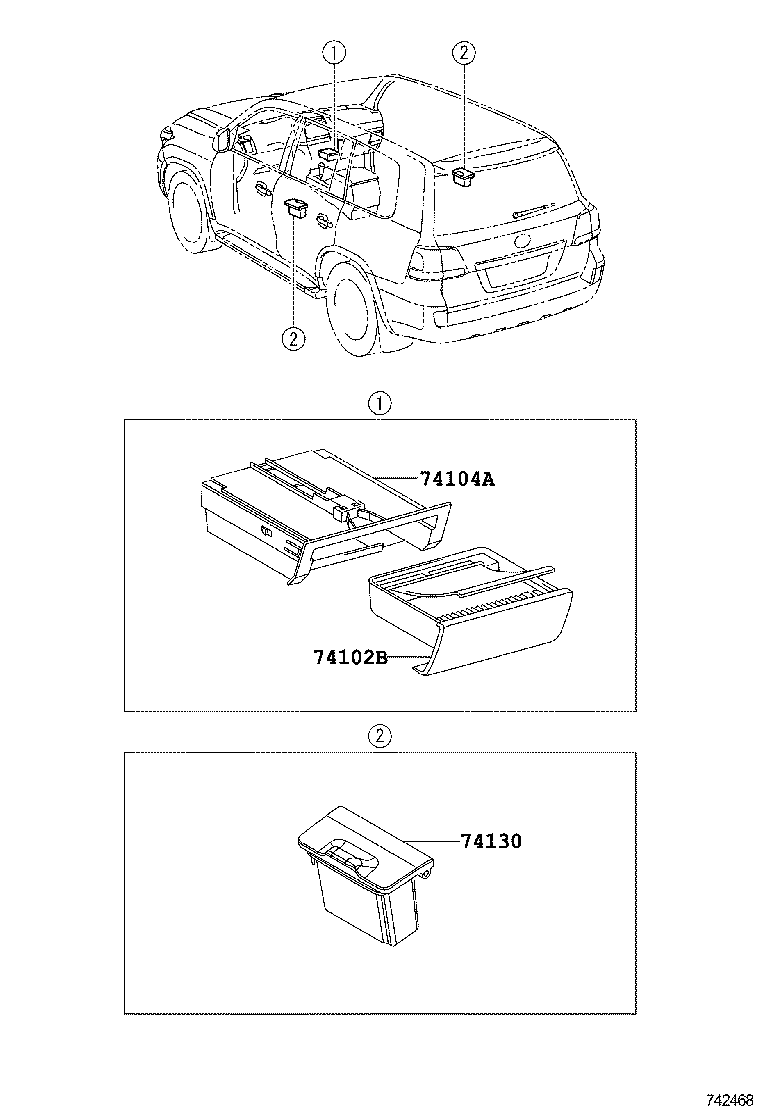  LAND CRUISER CHINA |  ASH RECEPTACLE