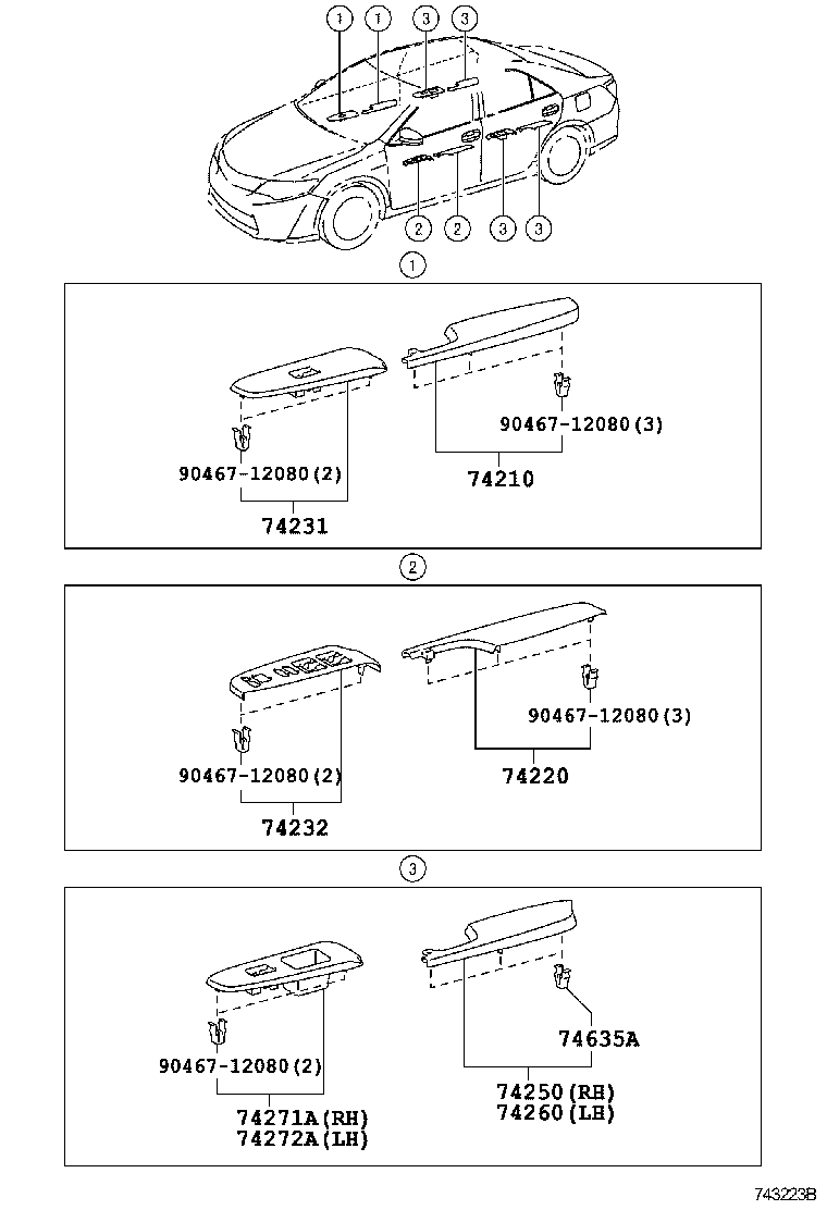  CAMRY HYBRID CHINA |  ARMREST VISOR