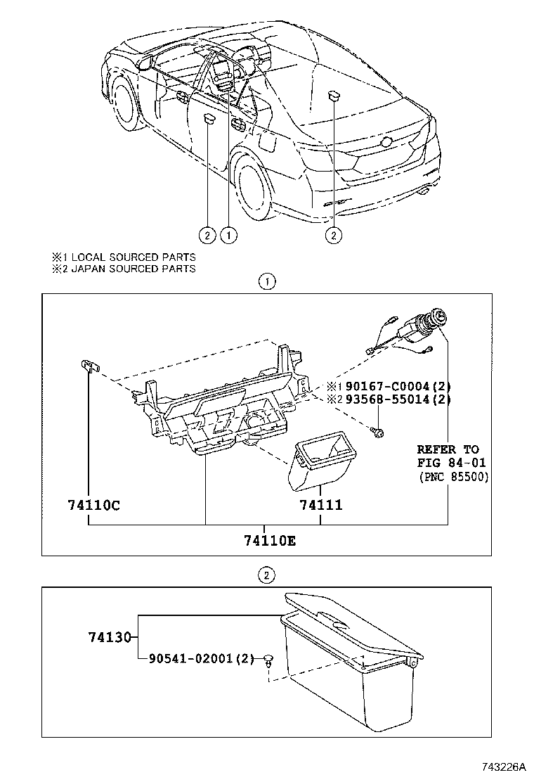  CAMRY HYBRID CHINA |  ASH RECEPTACLE
