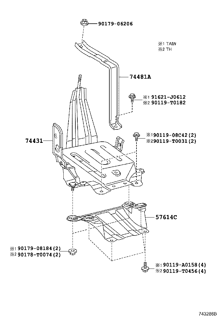  CAMRY HYBRID ASIA |  BATTERY CARRIER