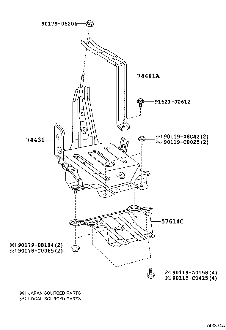  CAMRY HYBRID CHINA |  BATTERY CARRIER