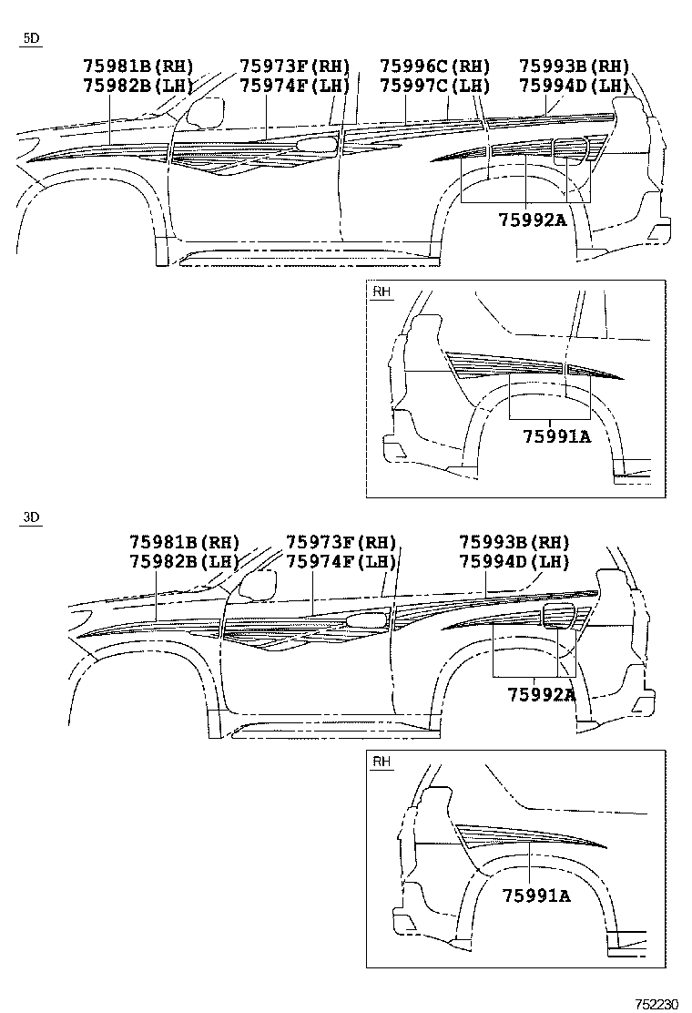  LAND CRUISER PRADO |  BODY STRIPE