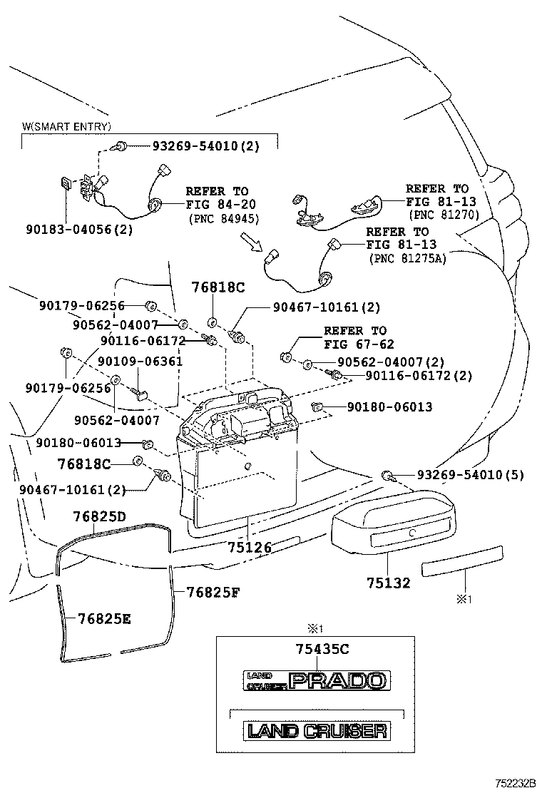  LAND CRUISER PRADO |  TOOL BOX LICENSE PLATE BRACKET