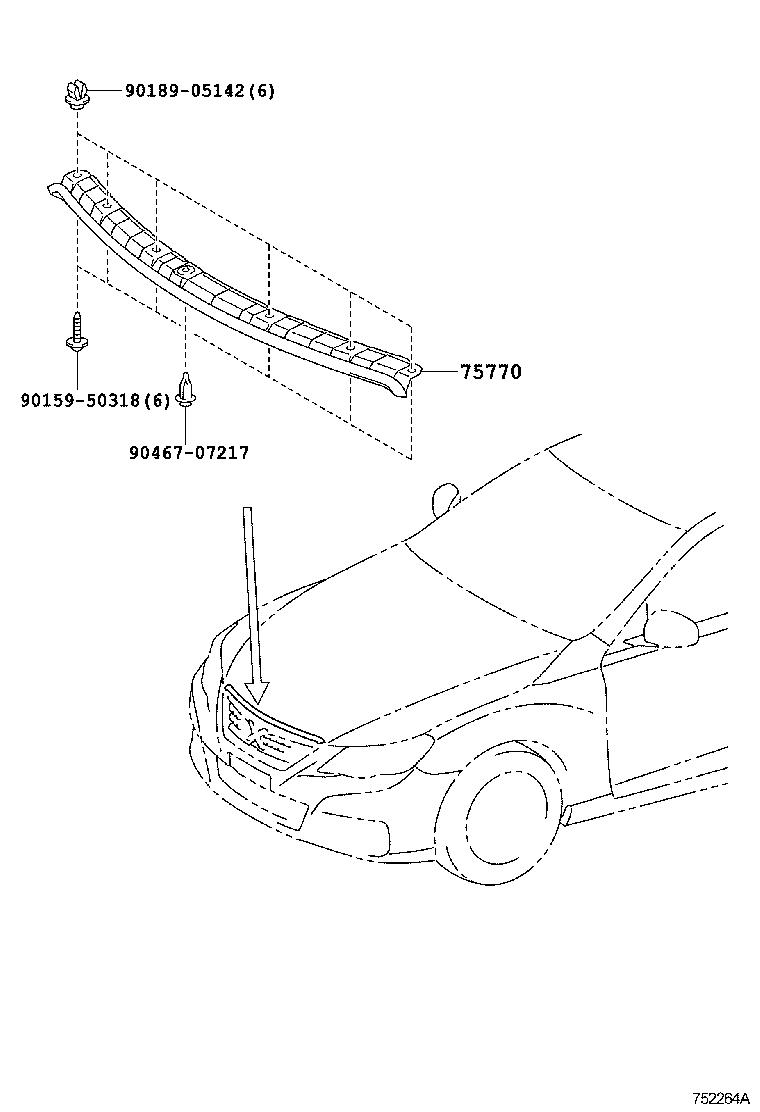  MARK X |  FRONT MOULDING