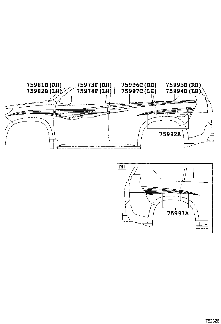  LAND CRUISER PRADO |  BODY STRIPE