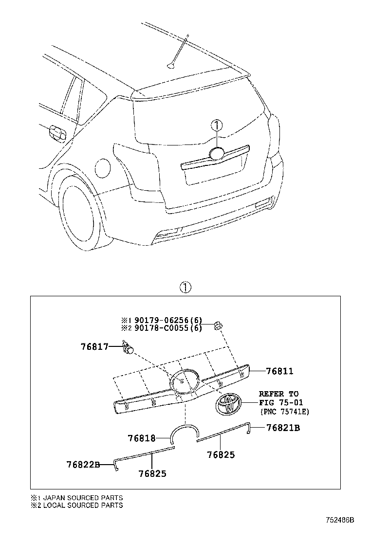  EZ |  REAR MOULDING