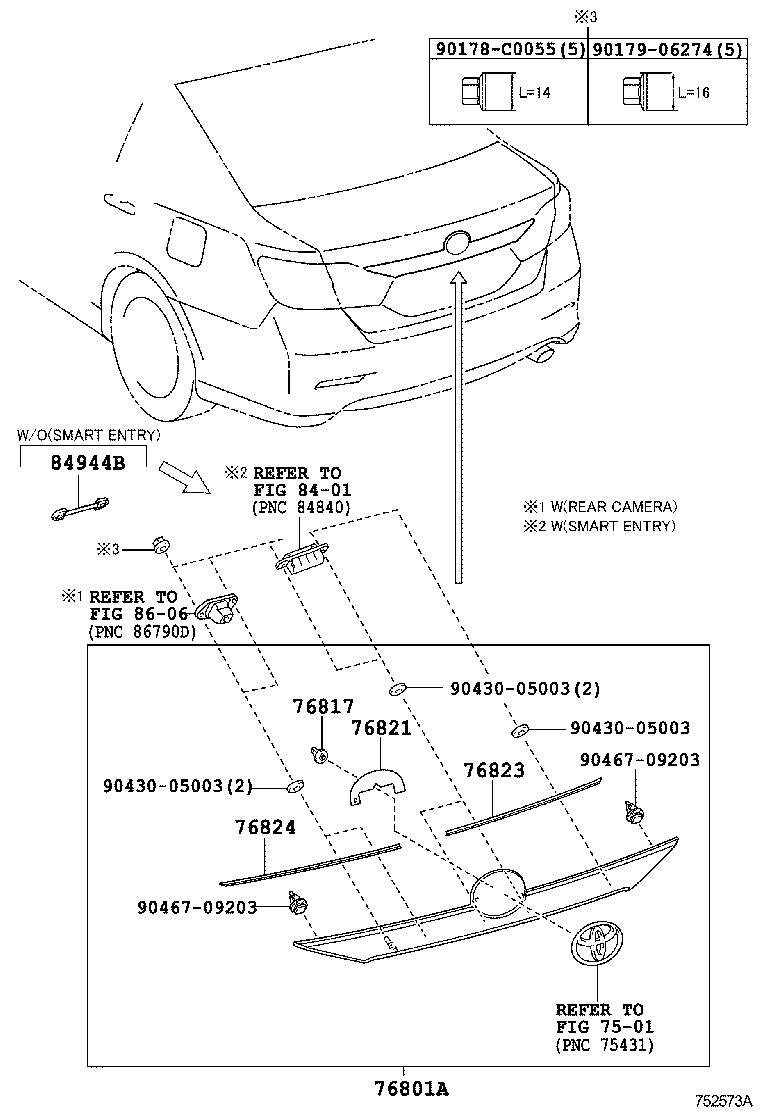  CAMRY HYBRID CHINA |  REAR MOULDING