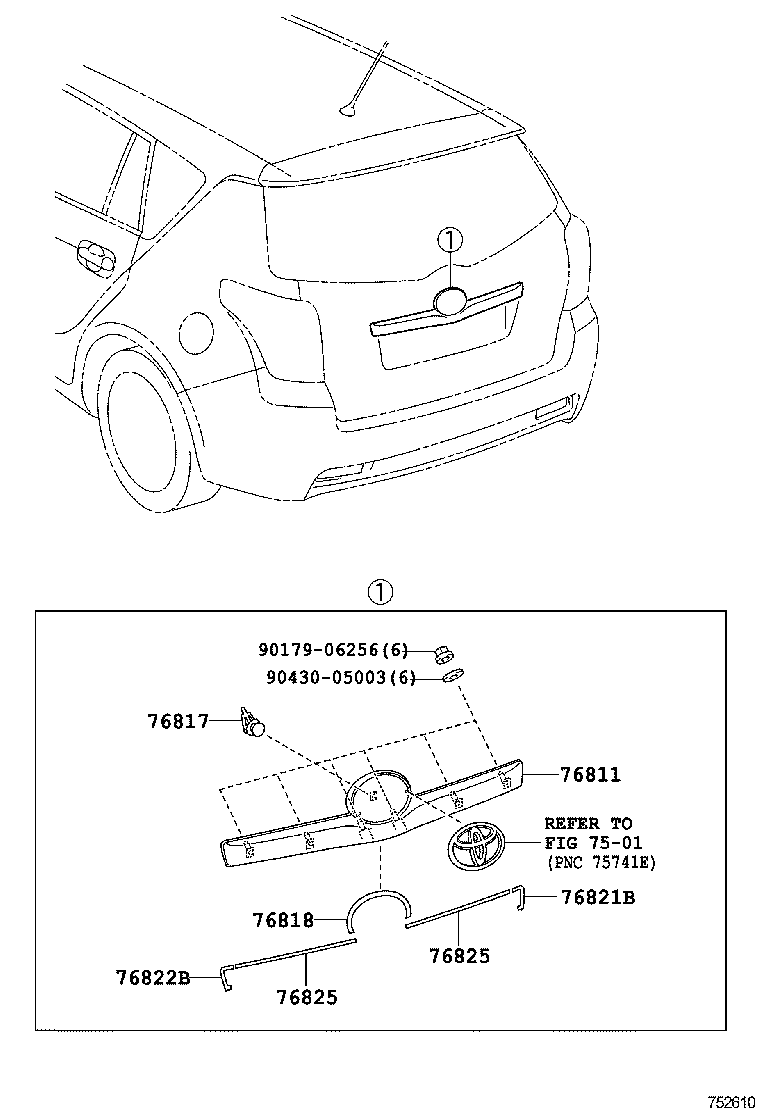  EZ |  REAR MOULDING