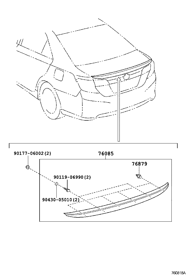  CAMRY AURION HV ARL |  MUDGUARD SPOILER