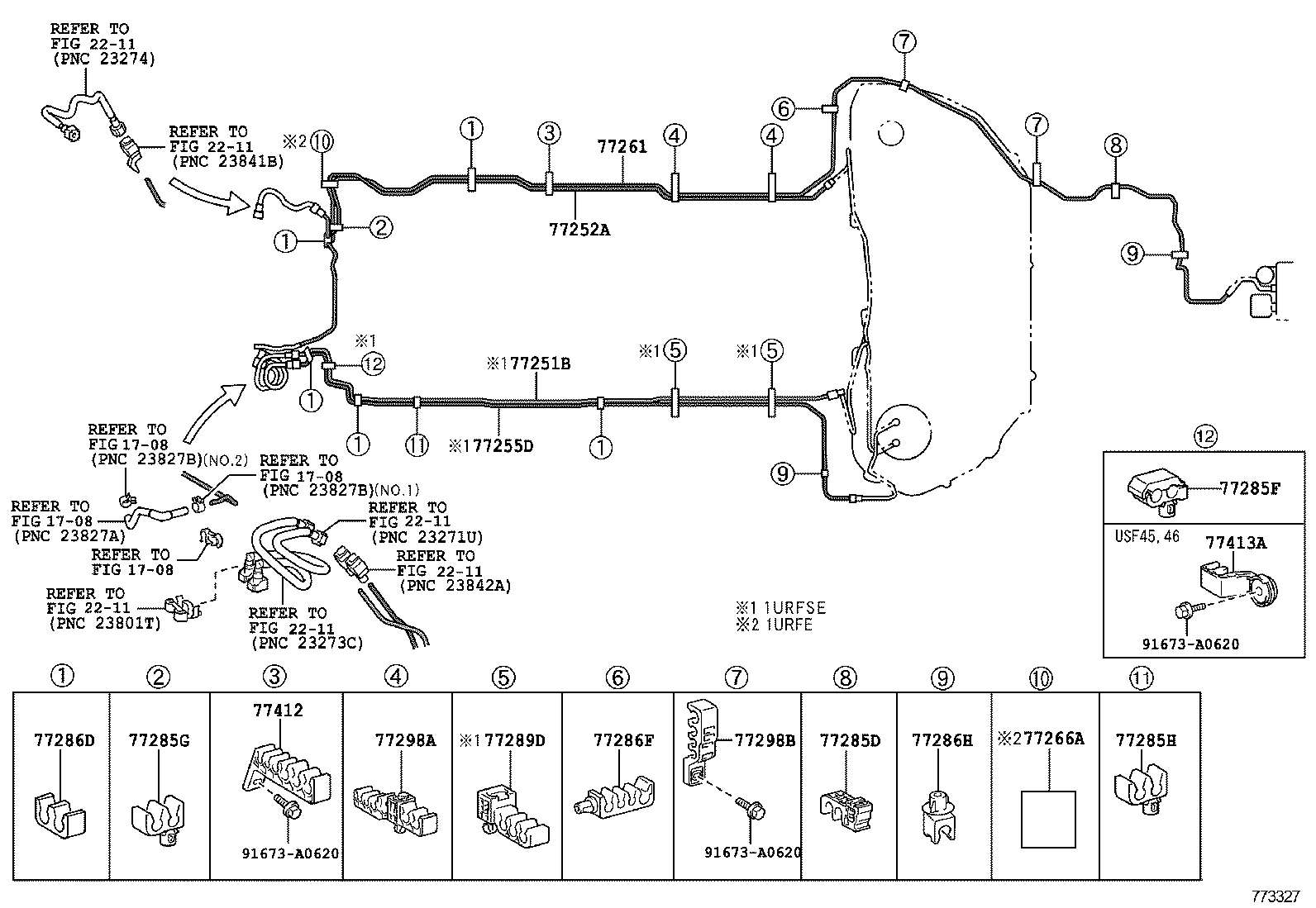  LS460 460L |  FUEL TANK TUBE