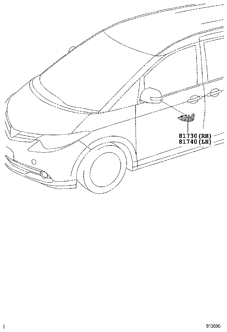  PREVIA TARAGO |  SIDE TURN SIGNAL LAMP OUTER MIRROR LAMP