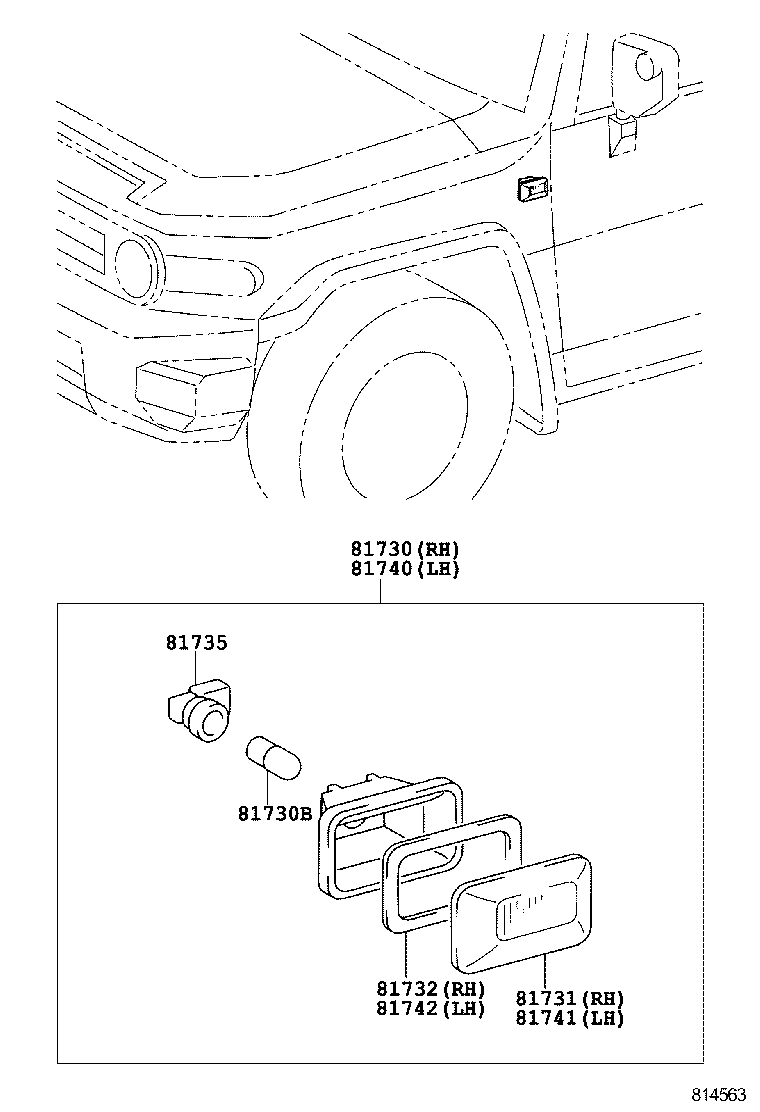  FJ CRUISER |  SIDE TURN SIGNAL LAMP OUTER MIRROR LAMP