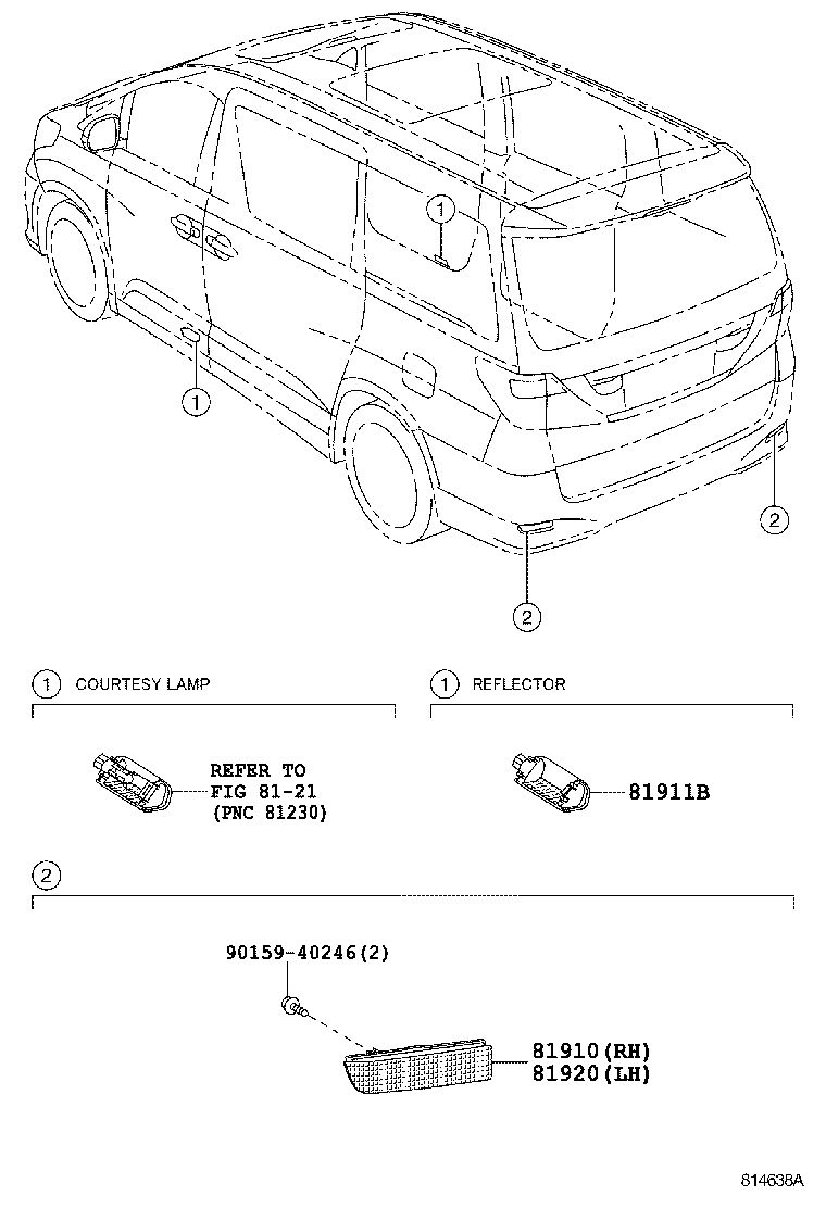  ALPHARD VELLFIRE HV |  REFLEX REFLECTOR