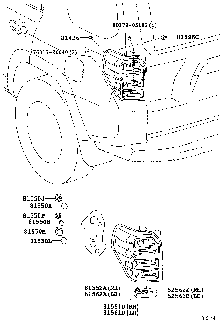  4RUNNER |  REAR COMBINATION LAMP