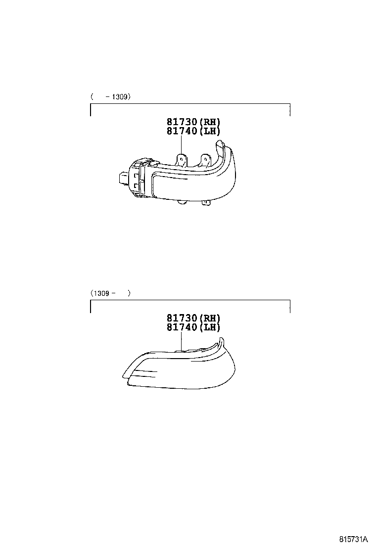  EZ |  SIDE TURN SIGNAL LAMP OUTER MIRROR LAMP