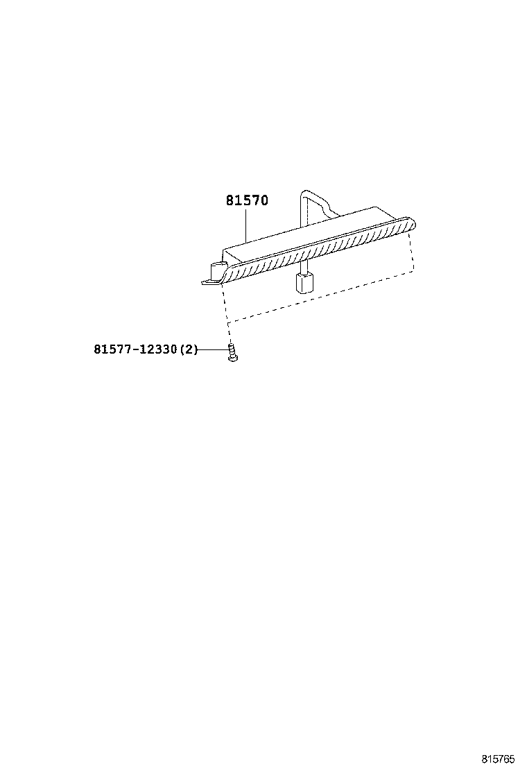  FORTUNER |  CENTER STOP LAMP