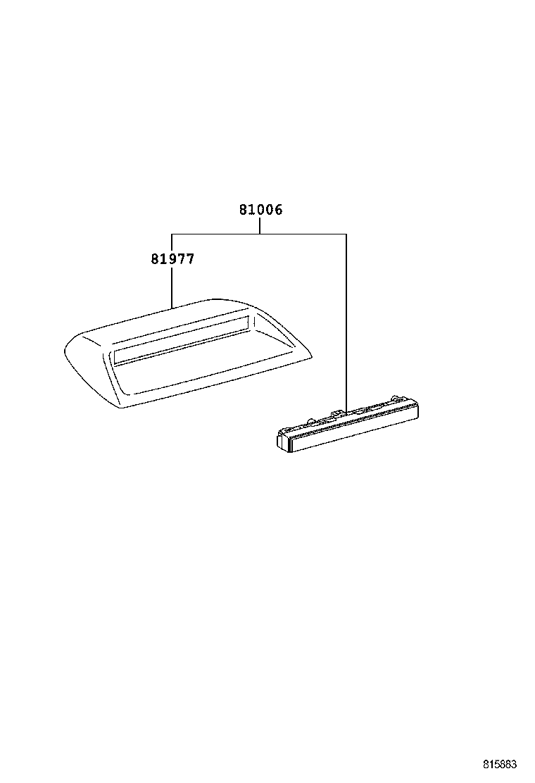  CAMRY HYBRID CHINA |  CENTER STOP LAMP