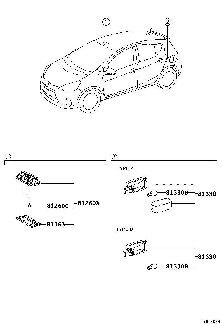  PRIUS C |  INTERIOR LAMP