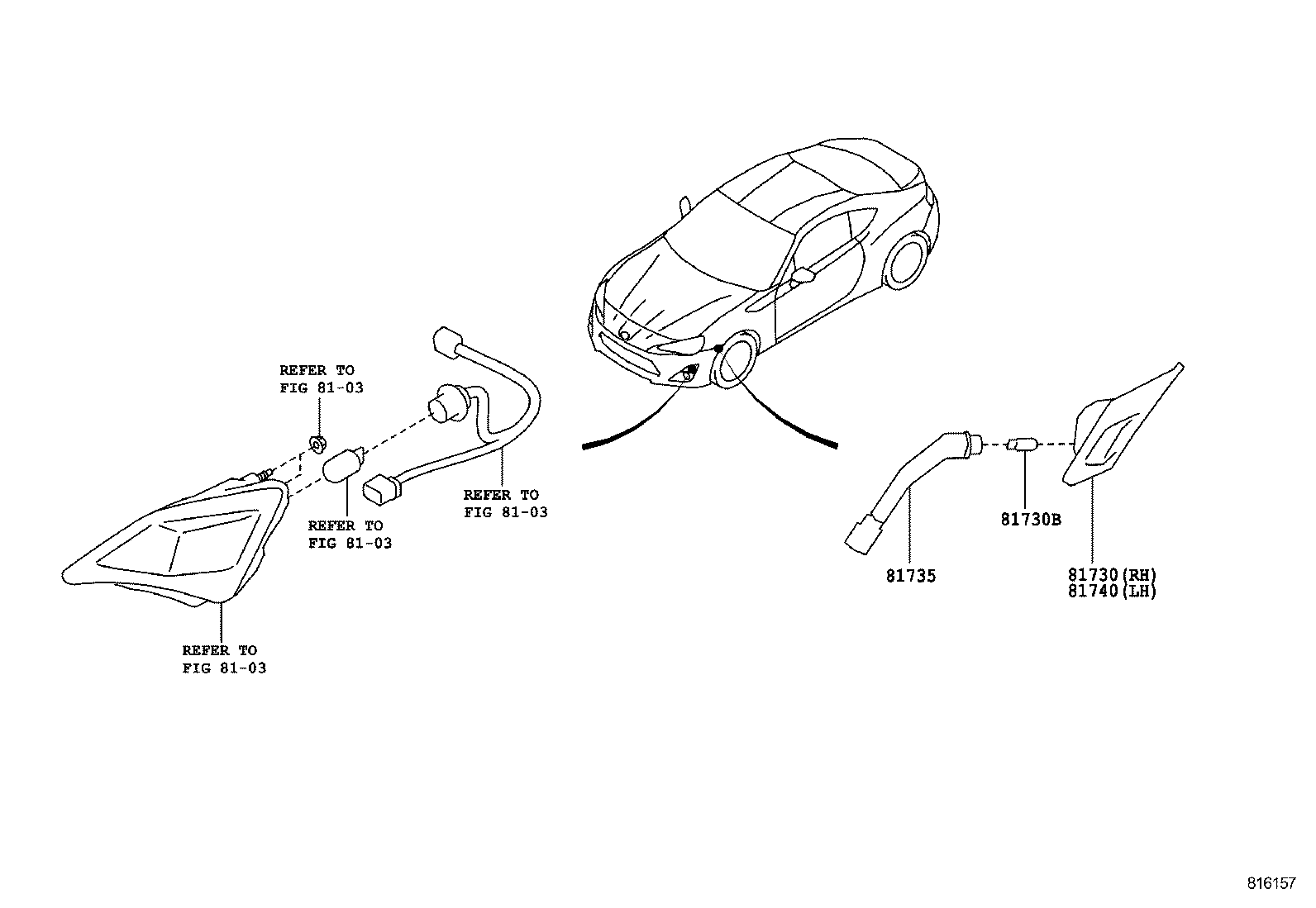  GT86 86 |  SIDE TURN SIGNAL LAMP OUTER MIRROR LAMP