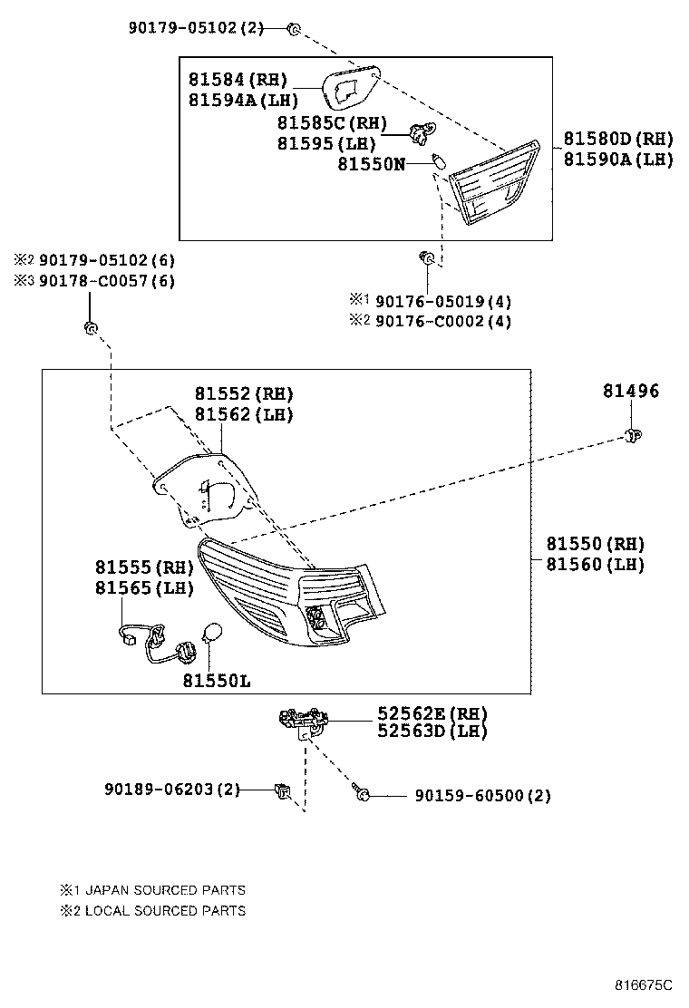  REIZ |  REAR COMBINATION LAMP