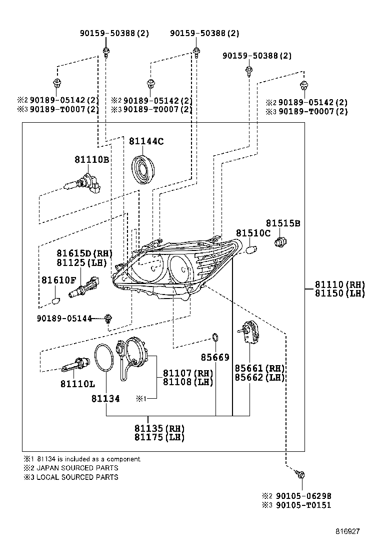  CAMRY HYBRID ASIA |  HEADLAMP