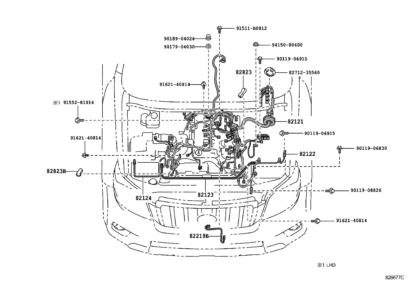  LAND CRUISER PRADO |  WIRING CLAMP