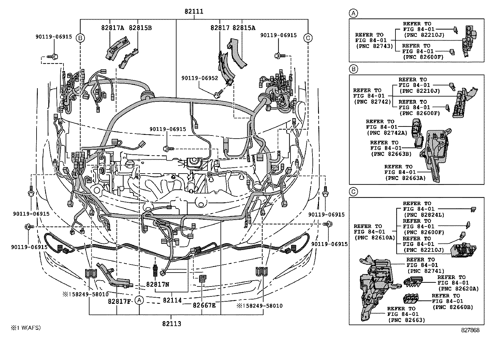  ALPHARD VELLFIRE HV |  WIRING CLAMP