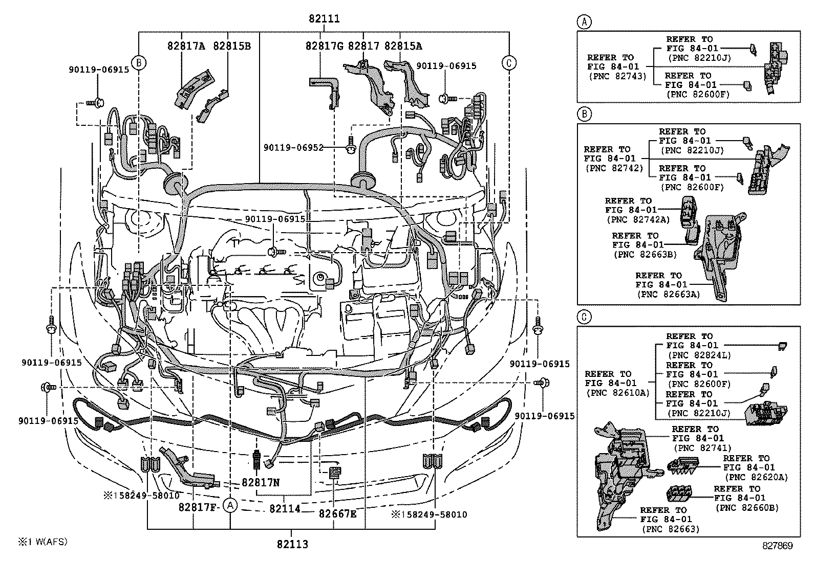  ALPHARD VELLFIRE HV |  WIRING CLAMP