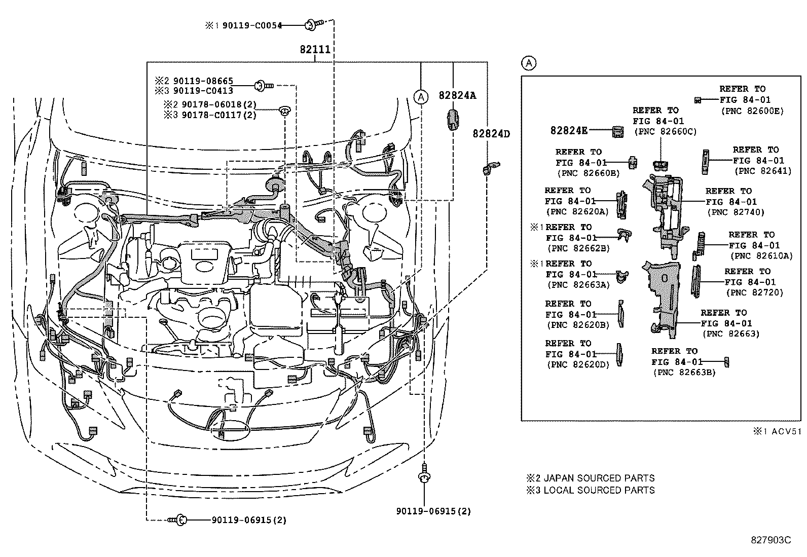  CAMRY HYBRID CHINA |  WIRING CLAMP