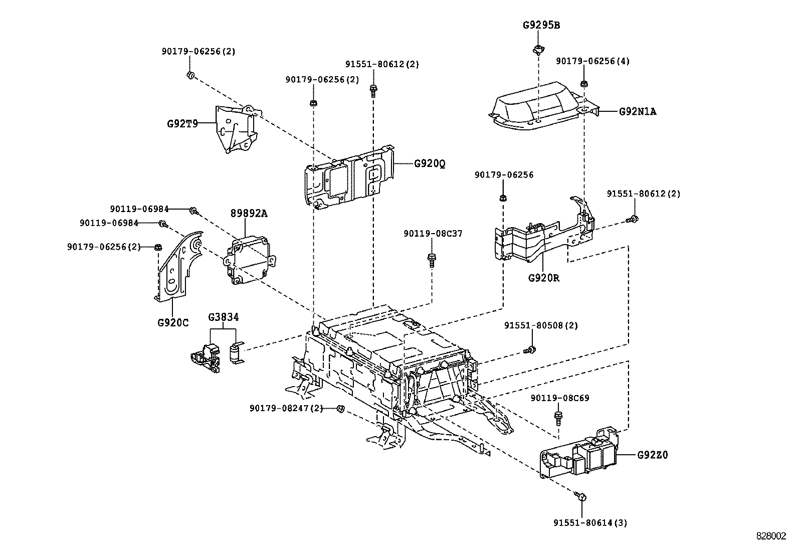  PRIUS C |  BATTERY BATTERY CABLE