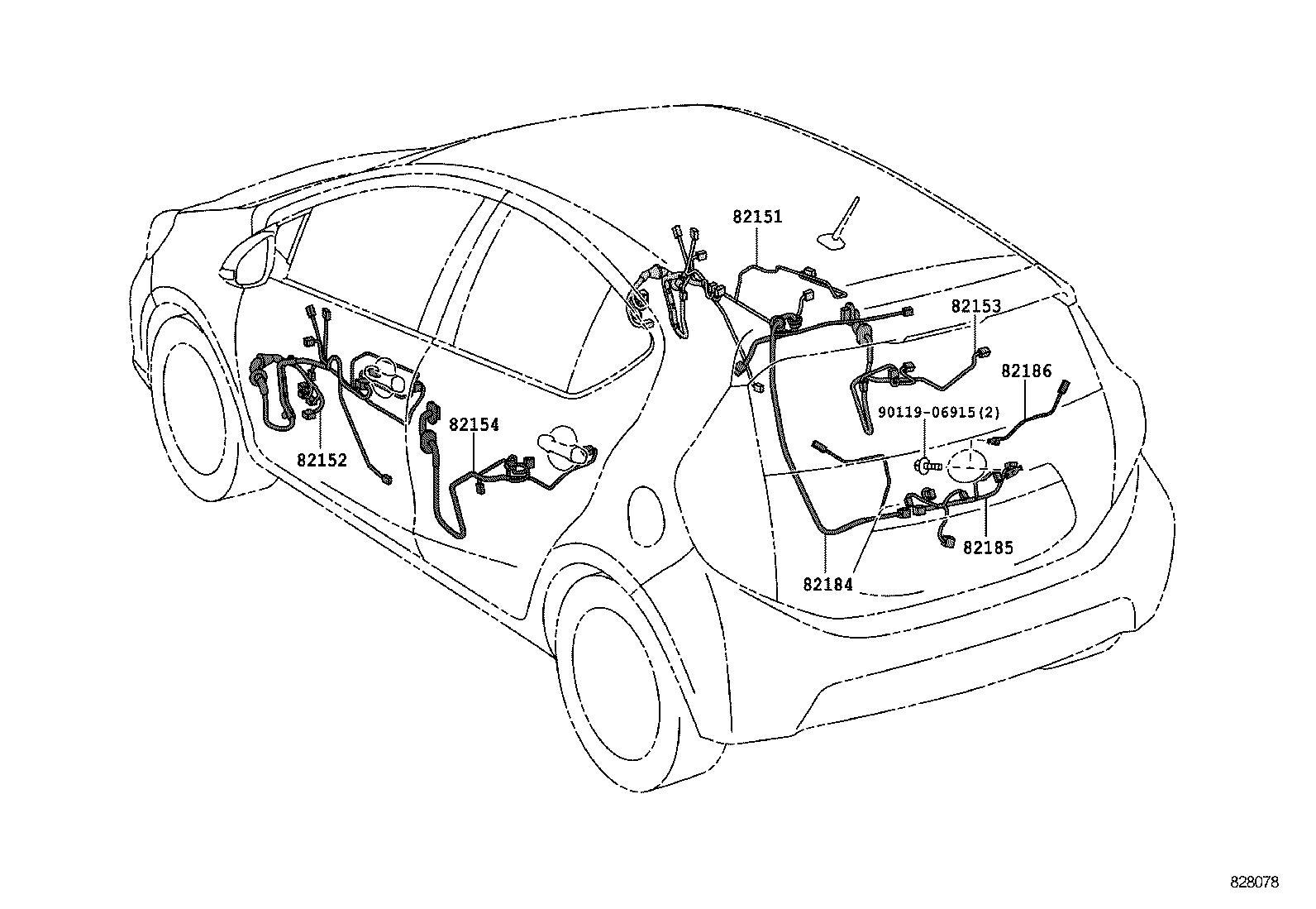  PRIUS C |  WIRING CLAMP