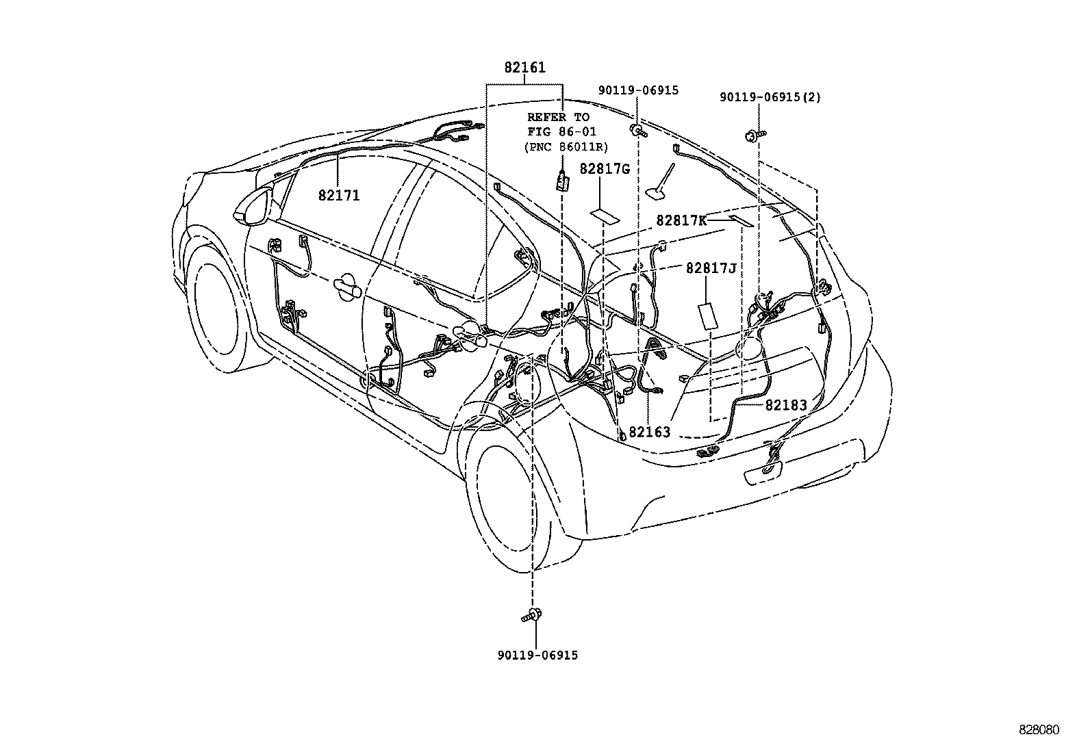  PRIUS C |  WIRING CLAMP
