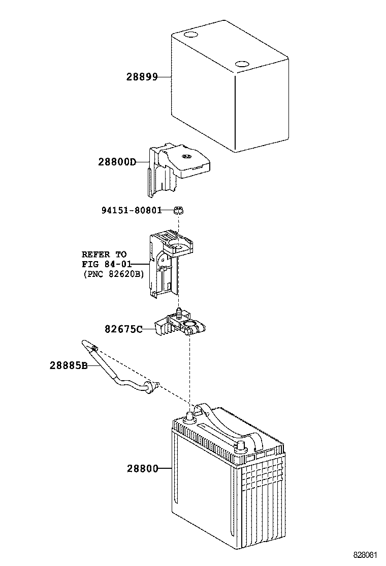  PRIUS C |  BATTERY BATTERY CABLE