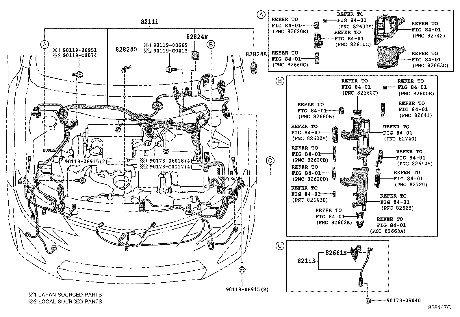  CAMRY HYBRID CHINA |  WIRING CLAMP