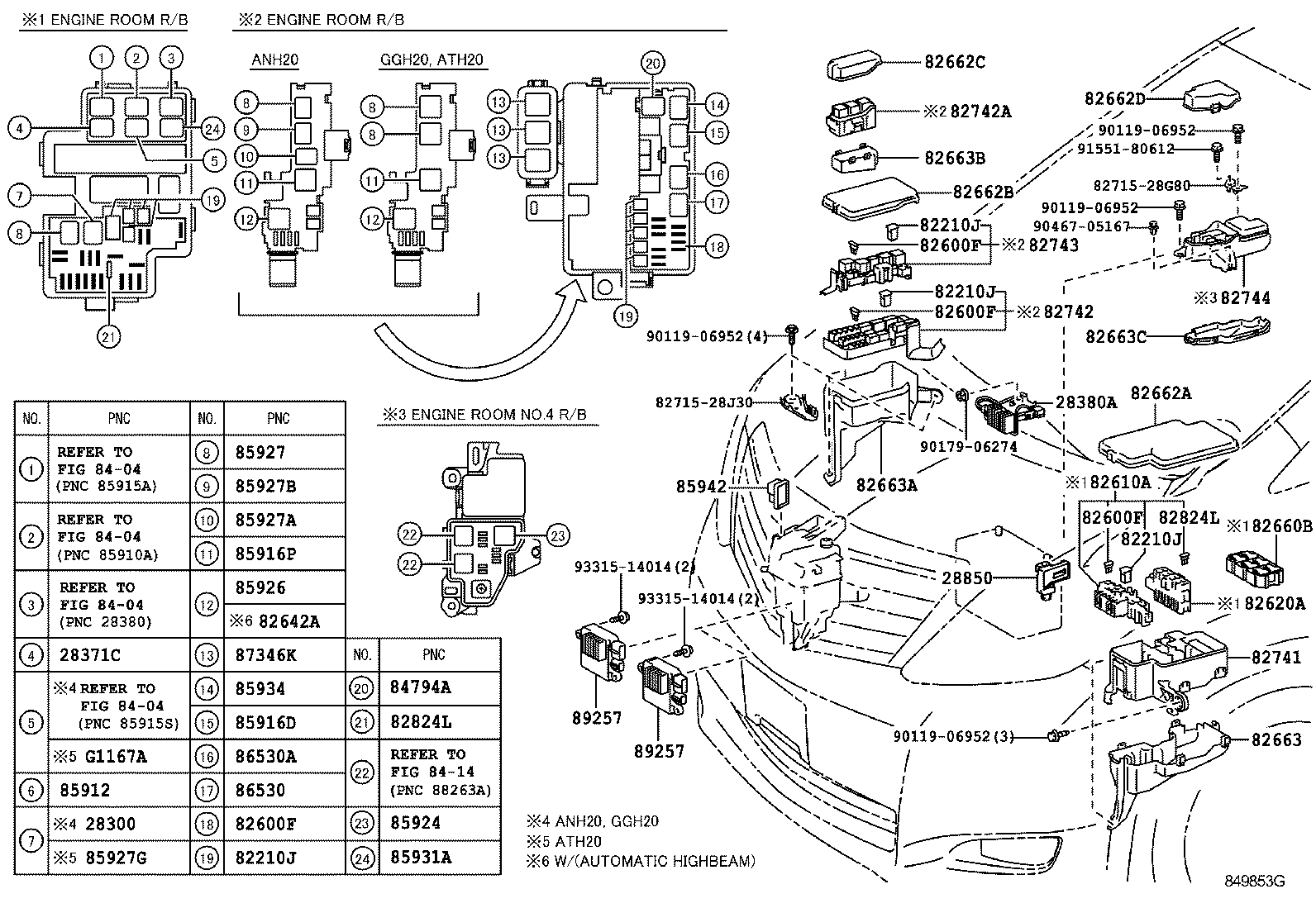  ALPHARD VELLFIRE HV |  SWITCH RELAY COMPUTER