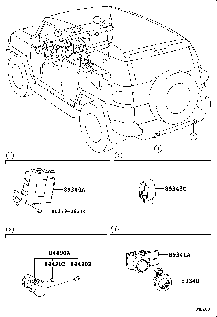  FJ CRUISER |  CLEARANCE BACK SONAR