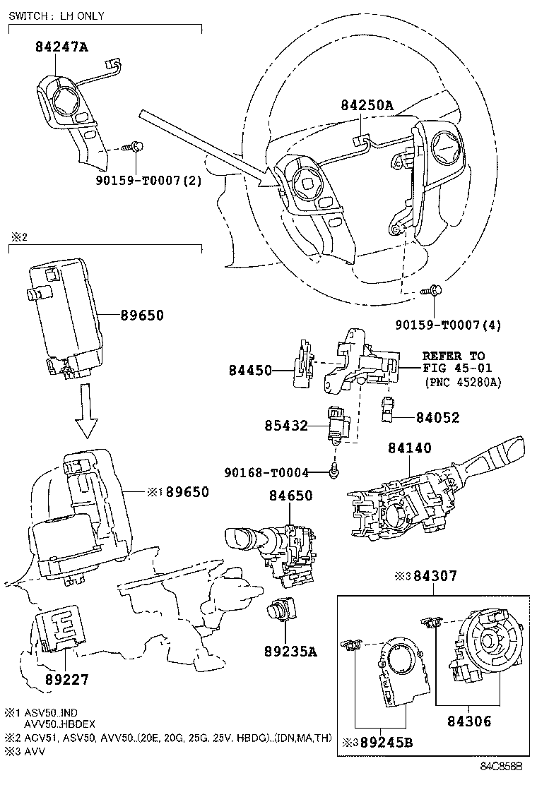  CAMRY HYBRID ASIA |  SWITCH RELAY COMPUTER