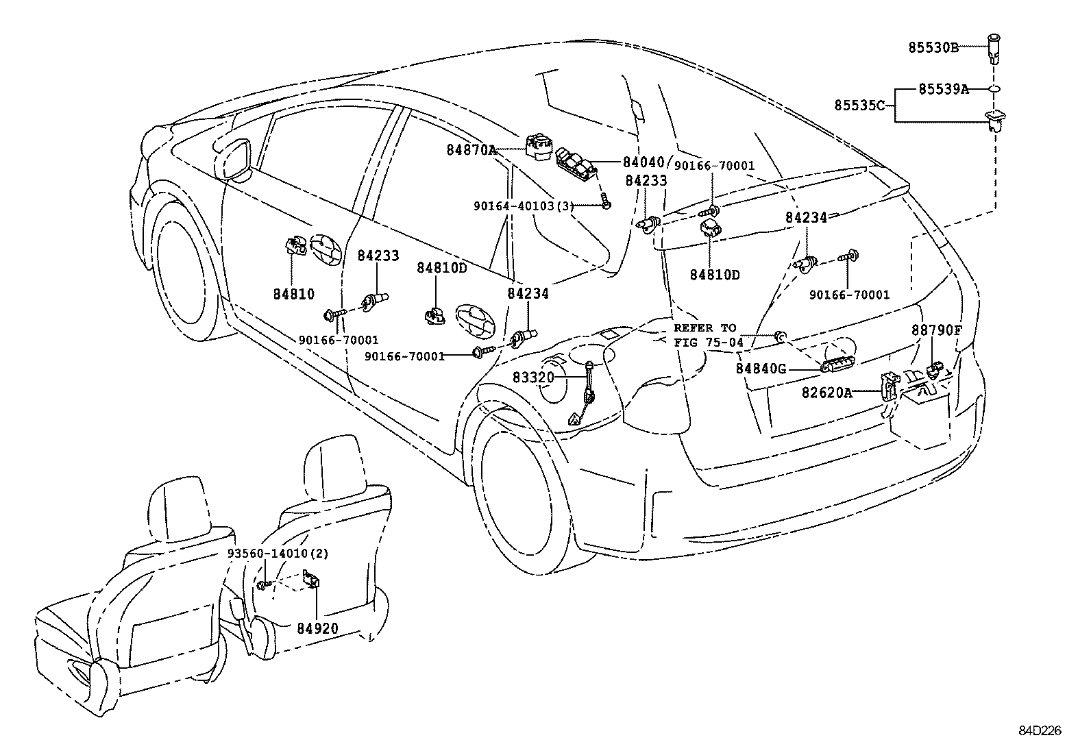  PRIUS V |  SWITCH RELAY COMPUTER