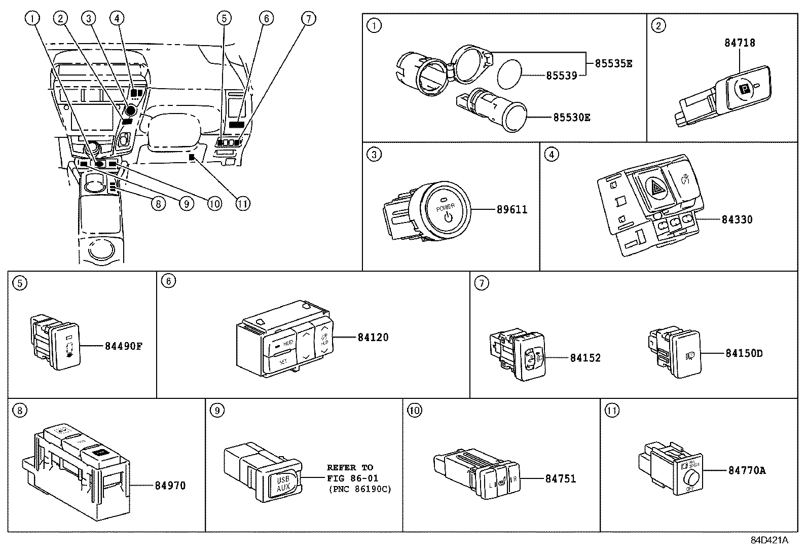  PRIUS V |  SWITCH RELAY COMPUTER