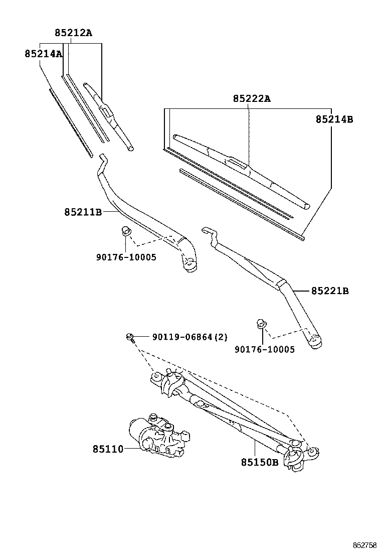  CAMRY AURION HV ARL |  WINDSHIELD WIPER
