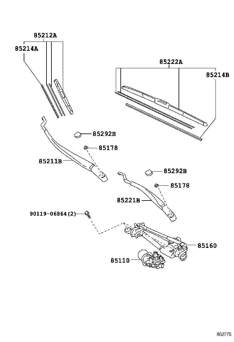  PRIUS C |  WINDSHIELD WIPER