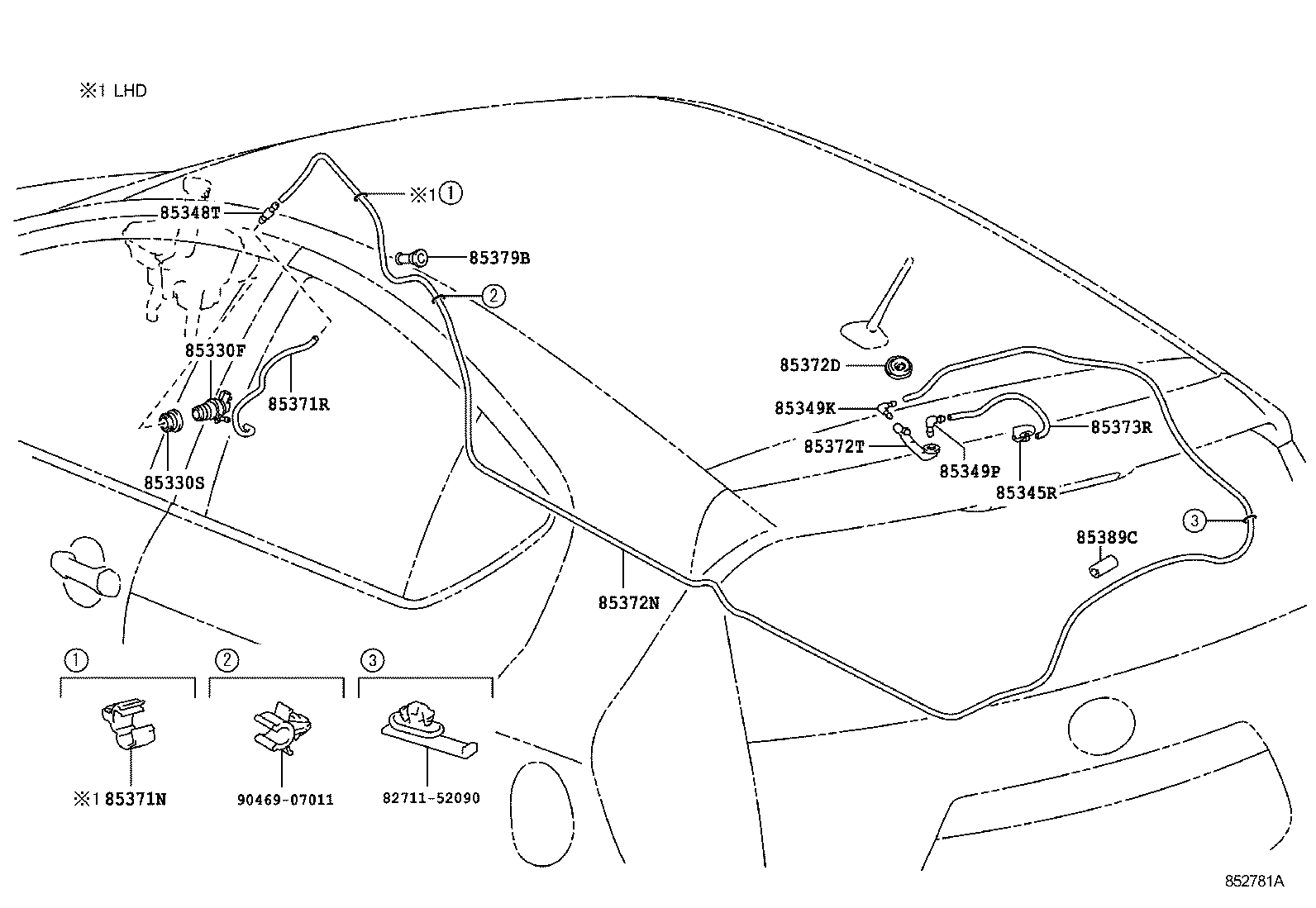  PRIUS C |  REAR WASHER
