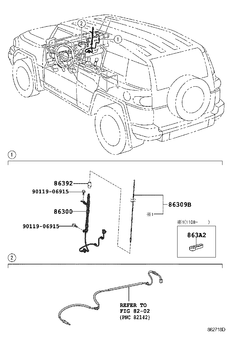  FJ CRUISER |  ANTENNA