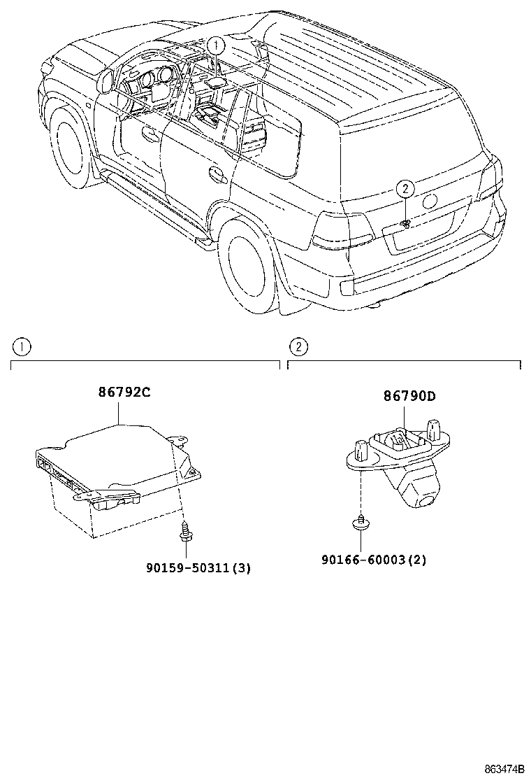  LAND CRUISER CHINA |  REAR MONITOR DISPLAY CAMERA