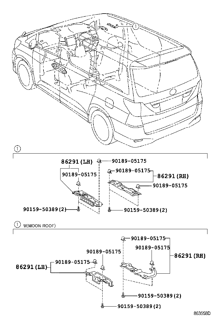  ALPHARD VELLFIRE HV |  REAR MONITOR DISPLAY CAMERA