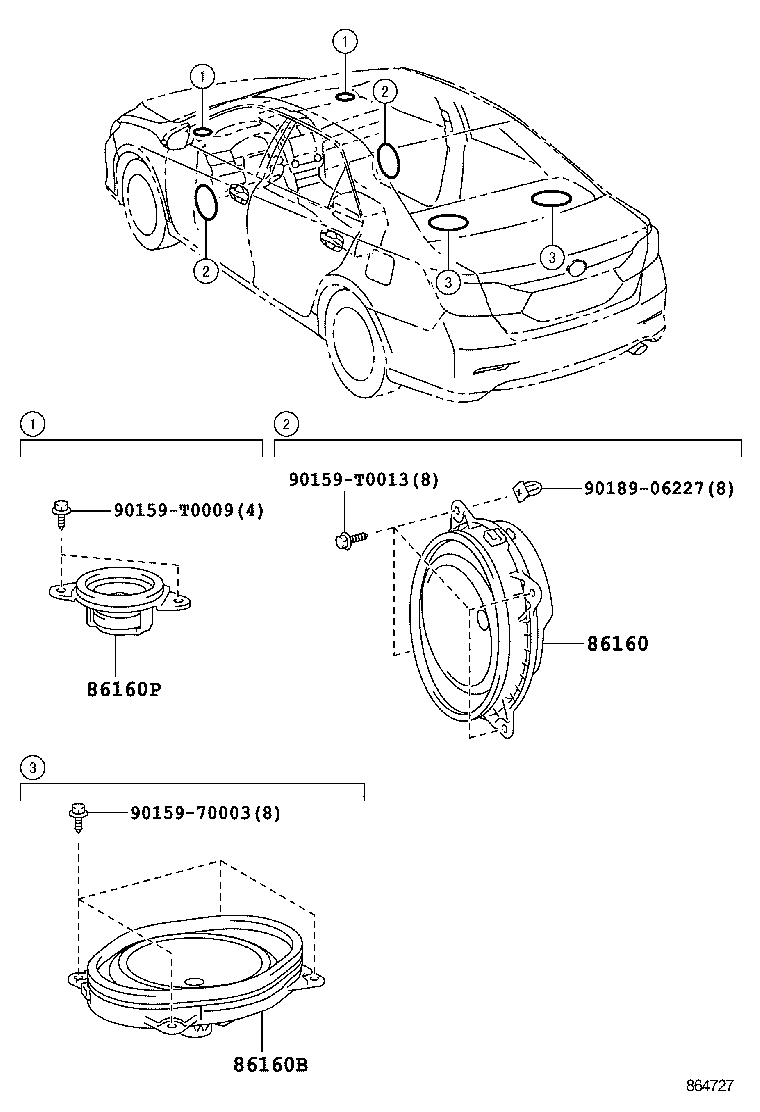  CAMRY AURION HV ARL |  SPEAKER