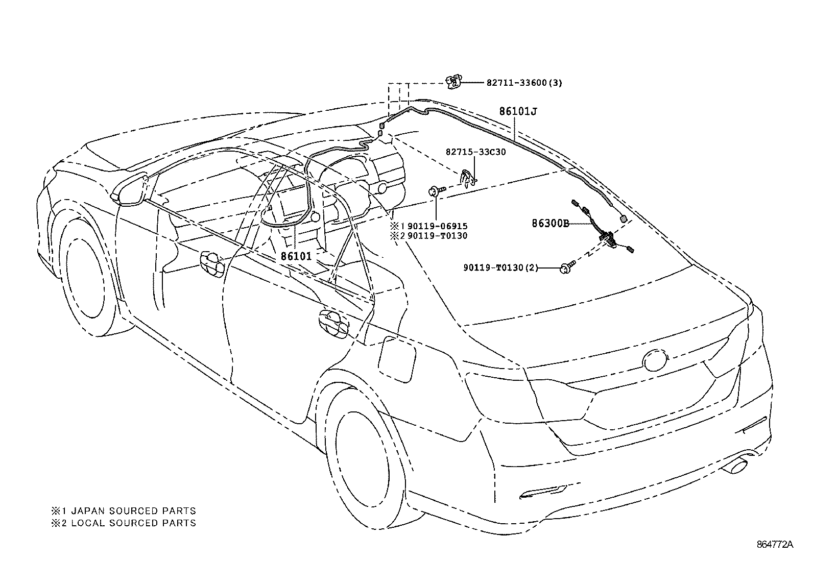  CAMRY HYBRID ASIA |  ANTENNA