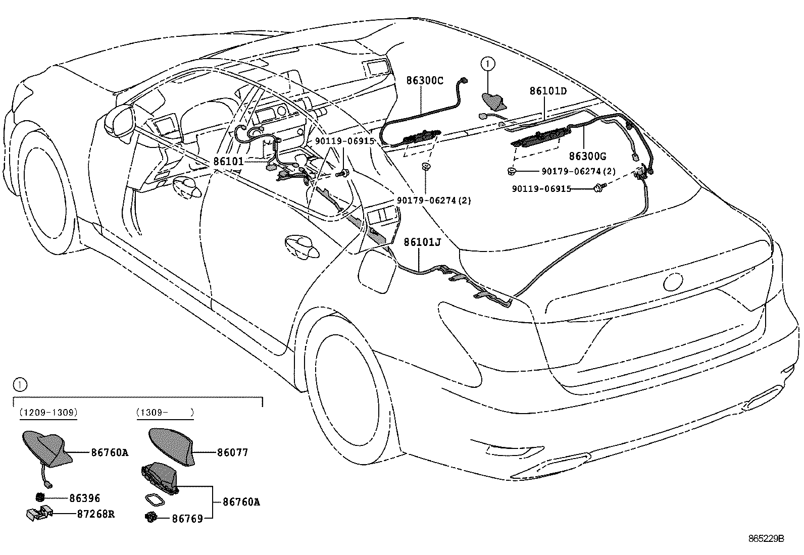  LS460 460L |  ANTENNA