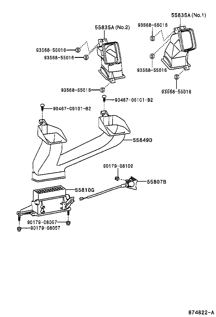  DYNA |  HEATING AIR CONDITIONING CONTROL AIR DUCT